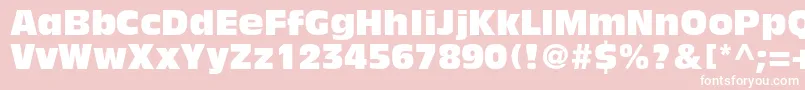 AntiqueolivestdCompact Font – White Fonts on Pink Background