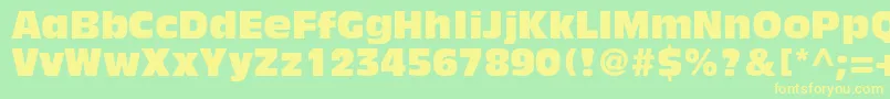 AntiqueolivestdCompact Font – Yellow Fonts on Green Background