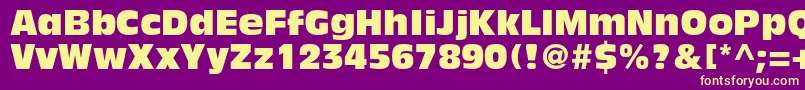 AntiqueolivestdCompact-fontti – keltaiset fontit violetilla taustalla