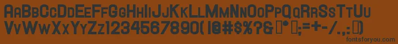 HallandaleScHeavyJl Font – Black Fonts on Brown Background