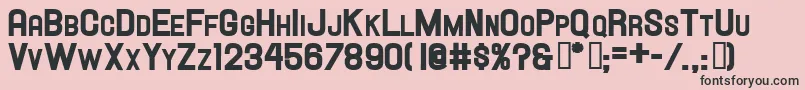 HallandaleScHeavyJl Font – Black Fonts on Pink Background