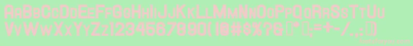 HallandaleScHeavyJl Font – Pink Fonts on Green Background