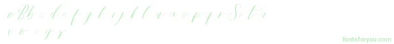 Bridestyledemo-Schriftart – Grüne Schriften