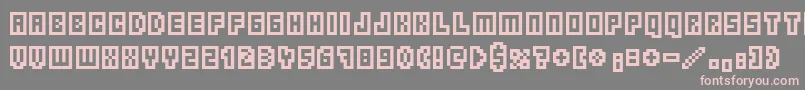 Borgnine Font – Pink Fonts on Gray Background