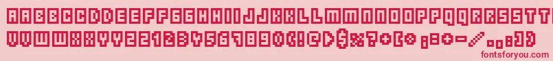 Borgnine Font – Red Fonts on Pink Background