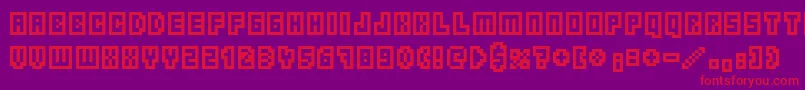 Borgnine Font – Red Fonts on Purple Background