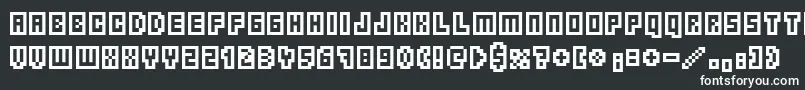 Borgnine Font – White Fonts on Black Background