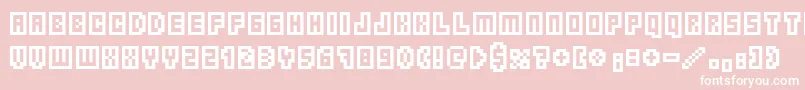Borgnine Font – White Fonts on Pink Background