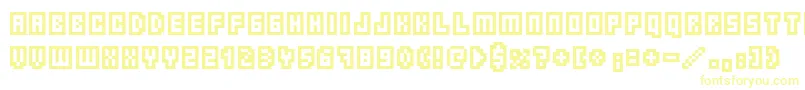 Borgnine Font – Yellow Fonts on White Background