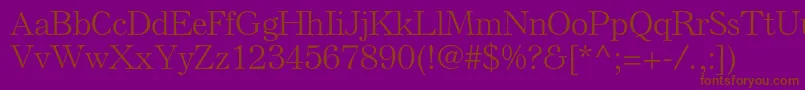 More about ElsenplstdLight Font ElsenplstdLight Font – Brown Fonts on Purple Background