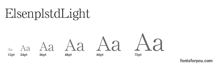 ElsenplstdLight Font Sizes