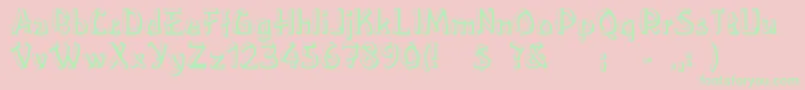 LowerEastside Font – Green Fonts on Pink Background