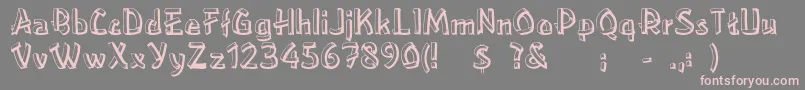 LowerEastside Font – Pink Fonts on Gray Background