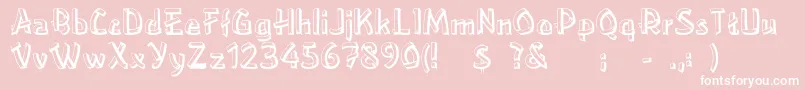 LowerEastside Font – White Fonts on Pink Background