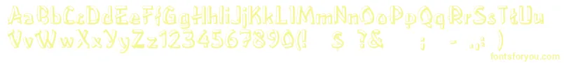 LowerEastside Font – Yellow Fonts on White Background