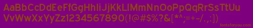 ExpresswaysbRegular Font – Brown Fonts on Purple Background