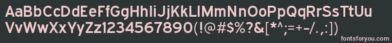 ExpresswaysbRegular Font – Pink Fonts on Black Background