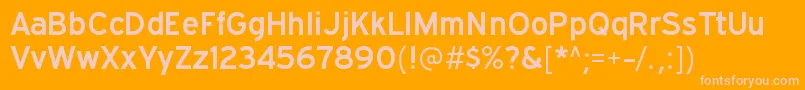 ExpresswaysbRegular Font – Pink Fonts on Orange Background