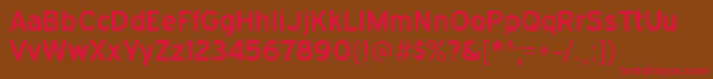 ExpresswaysbRegular Font – Red Fonts on Brown Background