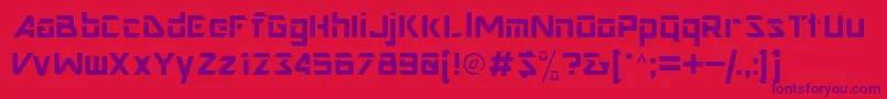 Nimroddisplayssk Font – Purple Fonts on Red Background