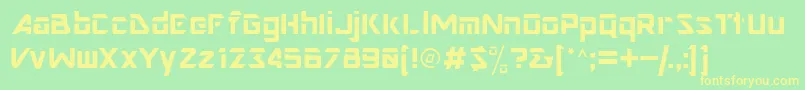 Nimroddisplayssk Font – Yellow Fonts on Green Background