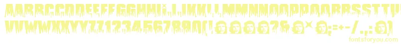 Guevara ffy-fontti – keltaiset fontit valkoisella taustalla