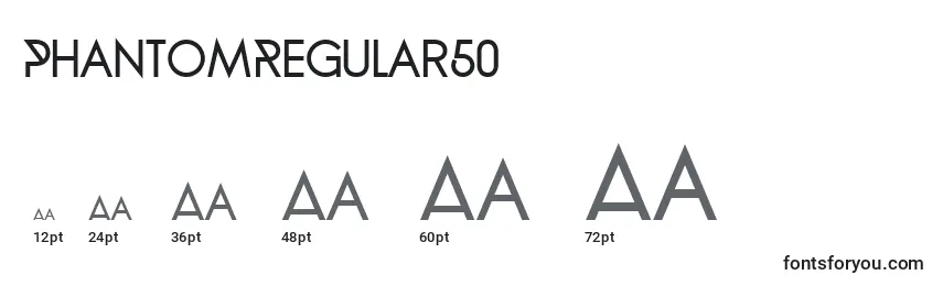 PhantomRegular50 Font Sizes