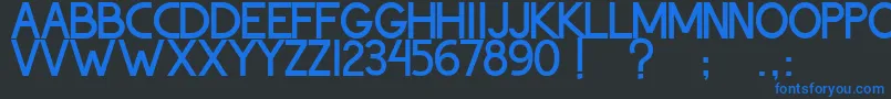 ThohirKeBadreah Font – Blue Fonts on Black Background