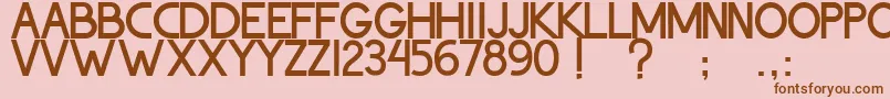 ThohirKeBadreah Font – Brown Fonts on Pink Background