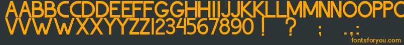 ThohirKeBadreah Font – Orange Fonts on Black Background