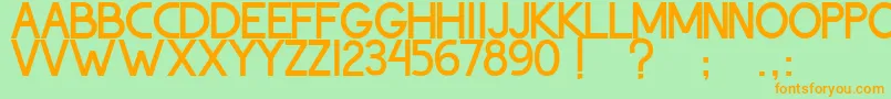 ThohirKeBadreah Font – Orange Fonts on Green Background