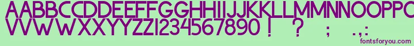 ThohirKeBadreah Font – Purple Fonts on Green Background