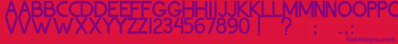 ThohirKeBadreah Font – Purple Fonts on Red Background