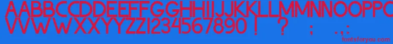 ThohirKeBadreah Font – Red Fonts on Blue Background