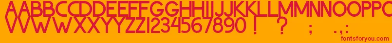 ThohirKeBadreah Font – Red Fonts on Orange Background
