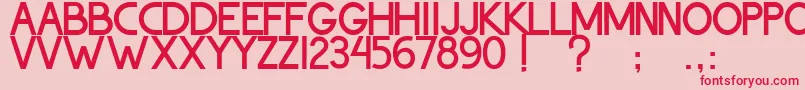 ThohirKeBadreah Font – Red Fonts on Pink Background