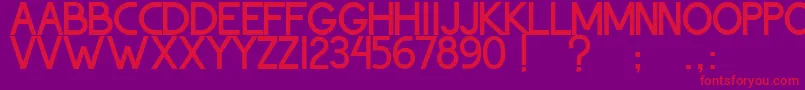 ThohirKeBadreah Font – Red Fonts on Purple Background