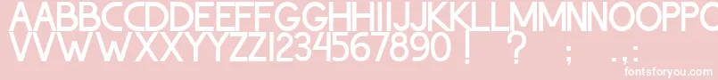 ThohirKeBadreah Font – White Fonts on Pink Background