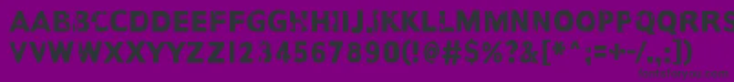 AnotherNameFor-Schriftart – Schwarze Schriften auf violettem Hintergrund