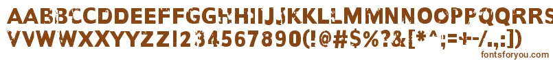 AnotherNameFor Font – Brown Fonts on White Background