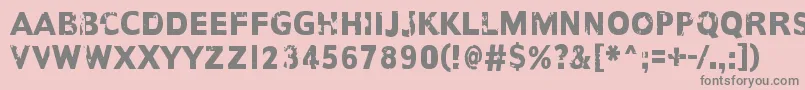 AnotherNameFor Font – Gray Fonts on Pink Background