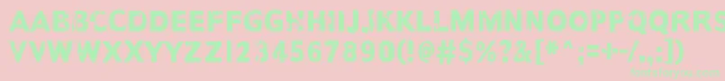 AnotherNameFor Font – Green Fonts on Pink Background