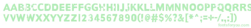 Шрифт AnotherNameFor – зелёные шрифты