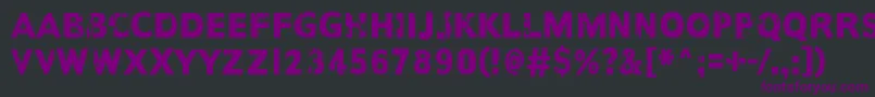 AnotherNameFor Font – Purple Fonts on Black Background