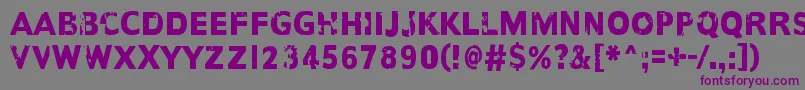 AnotherNameFor Font – Purple Fonts on Gray Background