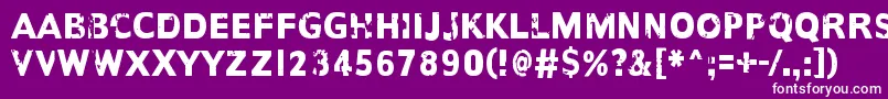 AnotherNameFor Font – White Fonts on Purple Background