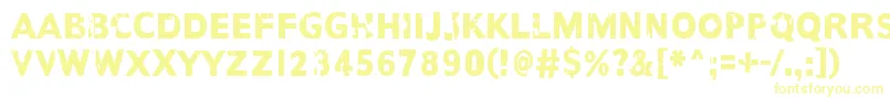 Шрифт AnotherNameFor – жёлтые шрифты