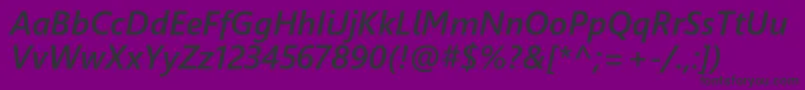 Weblysleekuisbi Font – Black Fonts on Purple Background