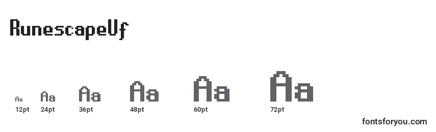 Размеры шрифта RunescapeUf