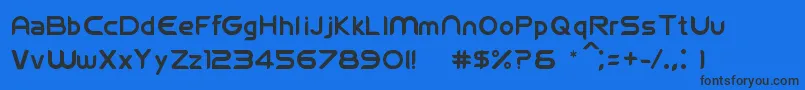 Fifawelcome1.3 Font – Black Fonts on Blue Background
